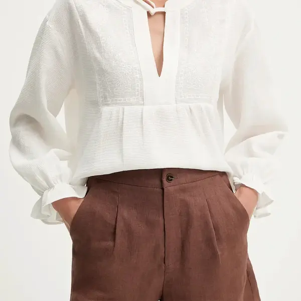 Lněné kraťasy Answear.LAB