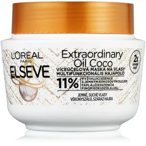 L'Oréal Paris Maska na vlasy s kokosovým olejem na normální až suché, nepoddajné vlasy Elseve Extraordinary Oil 300 ml