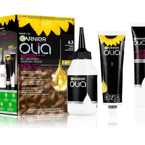 Garnier Olia 6.3 Zlatá světle hnědá permanentní barva na vlasy