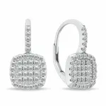 Brilio Silver Slušivé stříbrné náušnice se zirkony EA341W