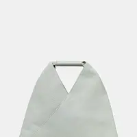 Kožená kabelka MM6 Maison Margiela šedá barva, SB6WD0013