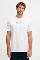 Bavlněné tričko Calvin Klein Jeans pánské, bílá barva, s potiskem, LV04RC858G