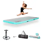 Airtrack inSPORTline Airstunt 300x100x10 cm bílá s ruční pumpou