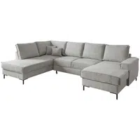 MID.YOU SEDACÍ SOUPRAVA, textil, barvy stříbra