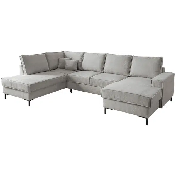 MID.YOU SEDACÍ SOUPRAVA, textil, barvy stříbra