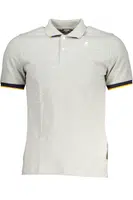 K-WAY GRAY MEN'S SHORT SLEEVED POLO SHIRT