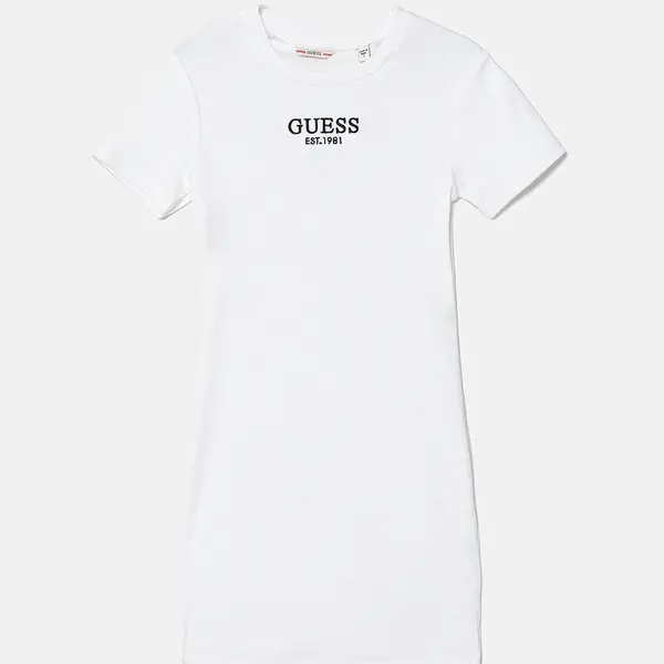 Dívčí šaty Guess bílá barva, mini, J5YK11 KBZP4
