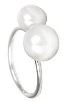 JwL Luxury Pearls Stříbrný prsten s dvojperlou JL0058