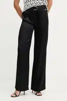 Kalhoty Marciano Guess IVA dámské, černá barva, široké, high waist, 5YGB17 7350A