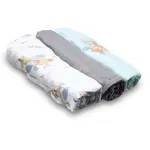 BabyOno Natural Bamboo Diapers Blue-Grey látkové pleny 70x70 cm 3 ks
