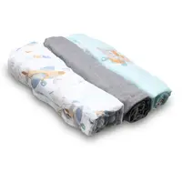 BabyOno Natural Bamboo Diapers Blue-Grey látkové pleny 70x70 cm 3 ks