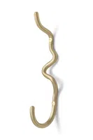 Nástěnný věšák ferm LIVING Curvature žlutá barva