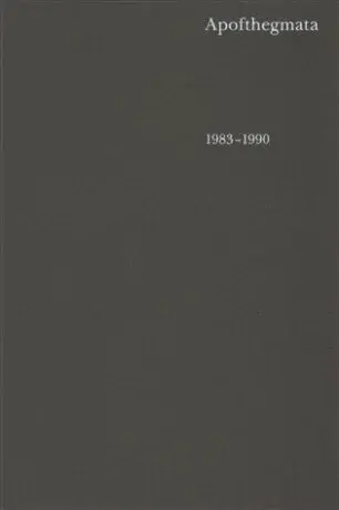 Apofthegmata 1983-1990 - Otec Jeroným