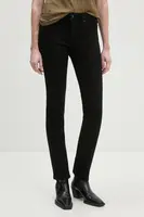 Džíny Levi's 712 SLIM černá barva