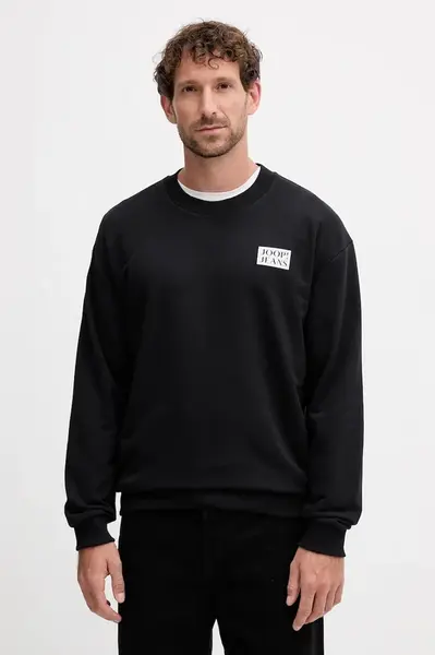 Mikina Joop! pánská, černá barva, s potiskem, 30047005