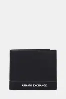 Kožená peněženka Armani Exchange pánská, černá barva, XM000167 AF17217