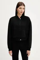 Mikina HUGO Dakure dámská, černá barva, hladká, 50542743