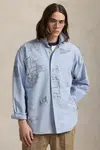 Košile Polo Ralph Lauren pánská, modrá barva, relaxed, 710972188