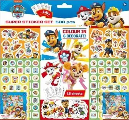 Samolepkový set: Tlapková patrola (500 ks)