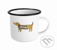 Smaltovaný hrnček Pán Klobáska