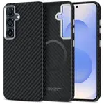 Tech-Protect Ion Carbon MagSafe kryt na Samsung Galaxy S25, čierny/strieborný