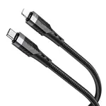 Kábel USB-C - Lightning - 1.2m - Čierna H23475