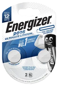 Energizer Ultimate Lithium CR2016 gombíkové batérie 2ks E301319500