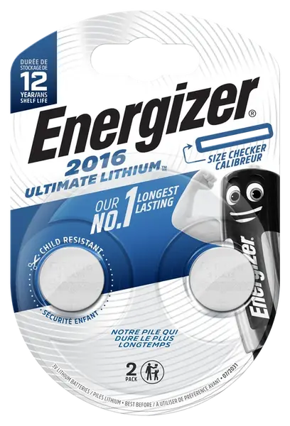 Energizer Ultimate Lithium CR2016 gombíkové batérie 2ks E301319500