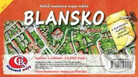 Blansko (Ručně malovaná mapa)