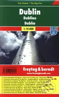 Dublin 1: 10 000 (Mapa mesta-vrecková)