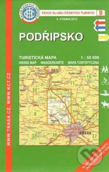 KČT 9 Podřipsko - turistická mapa 1:50 000