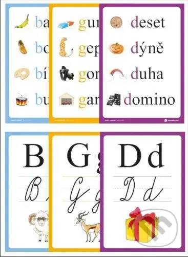 Sada 30 karet A4 pro výuku nových písmen