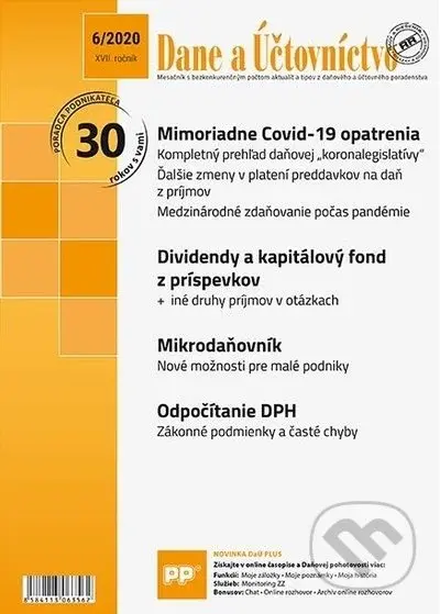 Dane a účtovníctvo 6/2020