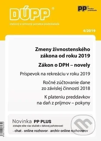 Daňový a účtovný poradca podnikateľa 4/2019 (Zmeny živnostenského zákona od roku 2019)