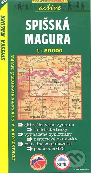 Spišská Magura 1:50 000 (Turistická mapa 1107)