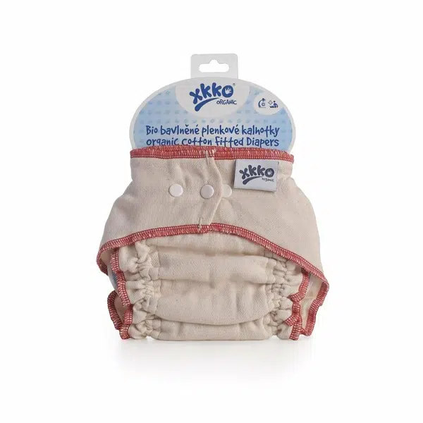 XKKO Organic Plienkové nohavičky - Natural, Veľkosť M