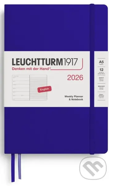 Weekly Planner & Notebook 2026 Medium (A5) Ink