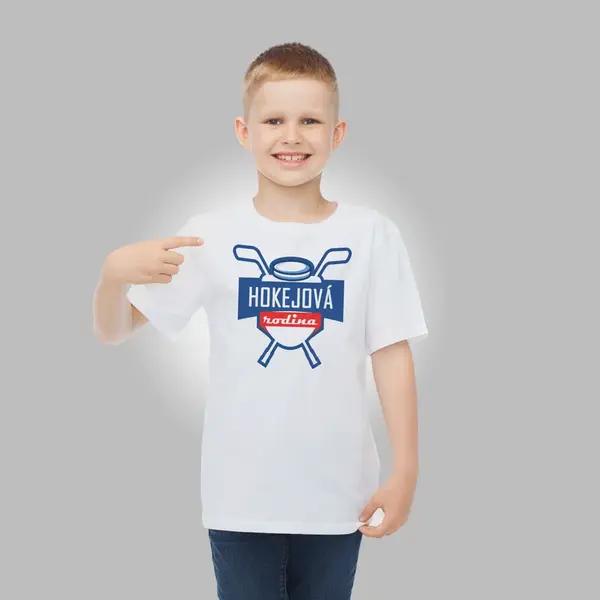 Boodyy Tričko s krátkym rukávom Hokejová rodina 68 (3-6 mesiacov)