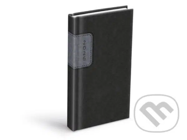 Diář 2026 D802 PU gray/dark gray