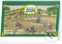 NOTIQUE Stolní kalendář Josef Lada 2026 (řádky) - Josef Lada (ilustrátor)