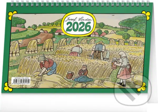NOTIQUE Stolní kalendář Josef Lada 2026 (řádky) - Josef Lada (ilustrátor)