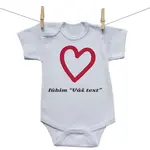 Boodyy Body s krátkym rukávom Ľúbim s vlastným textom 68 (3-6 mesiacov)