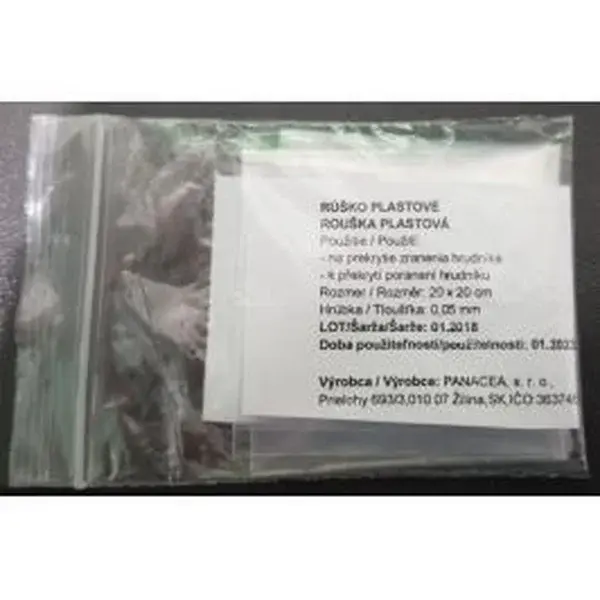 PANACEA Rúško plastové 20x20 cm
