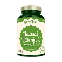 GreenFood Nutrition Natural vit C+Rosehip 60cps