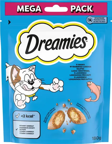 DREAMIES chrumkavá pochúťka s lososom