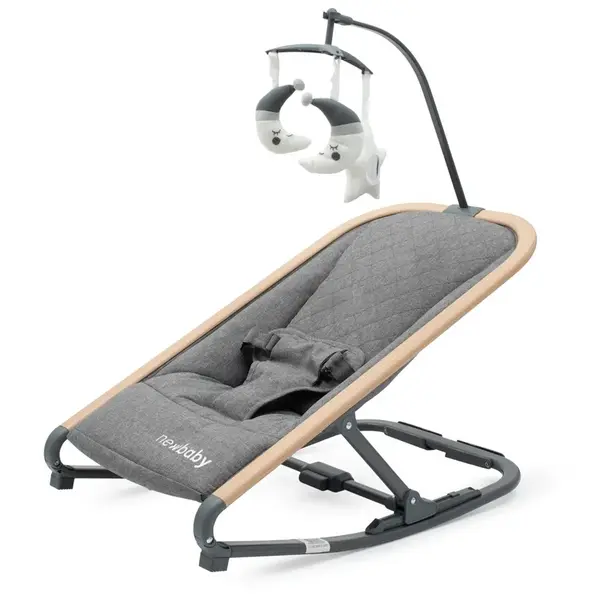 Detské hojdacie lehátko Snuggle NewBaby sivé , 20C56170