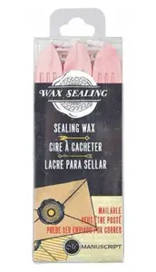 Sada pečetních vosků Manuscript 3ks – růžové