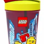 LEGO ICONIC Girl kelímek s brčkem - žlutá/červená