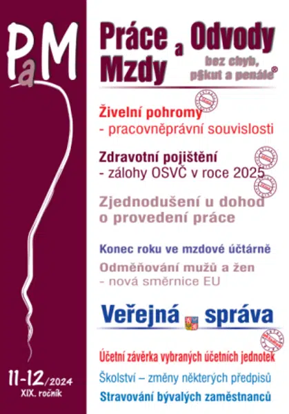 PaM 11-12/2024 Živelní pohromy – pracovněprávní souvislosti