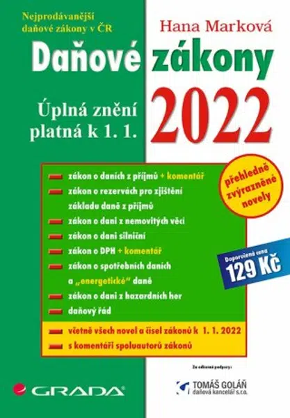 Daňové zákony 2022 - Hana Marková - e-kniha